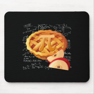 Apple Pie Math Shirt Pi Day Funny Halloween Danke Mousepad