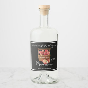 Apple Pie Moonshine Personalisiert Alkoholflaschenetikett