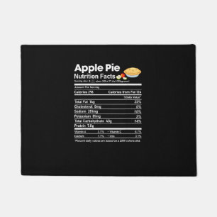 Apple Pie Nährwertangaben Lustige Thanksgiving Chr Fußmatte