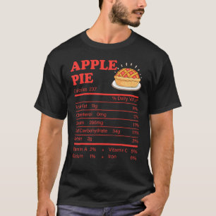 Apple Pie Nutrition Facts Erntedank Familly Mat T-Shirt