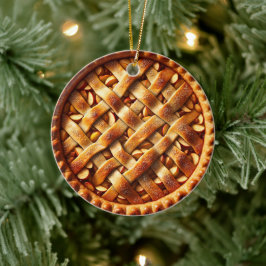 Apple Pie Personalisiert Food Weihnachten Keramik Ornament