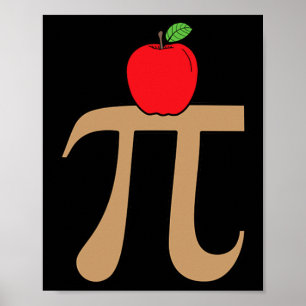 Apple Pie Pi Math Pun Poster