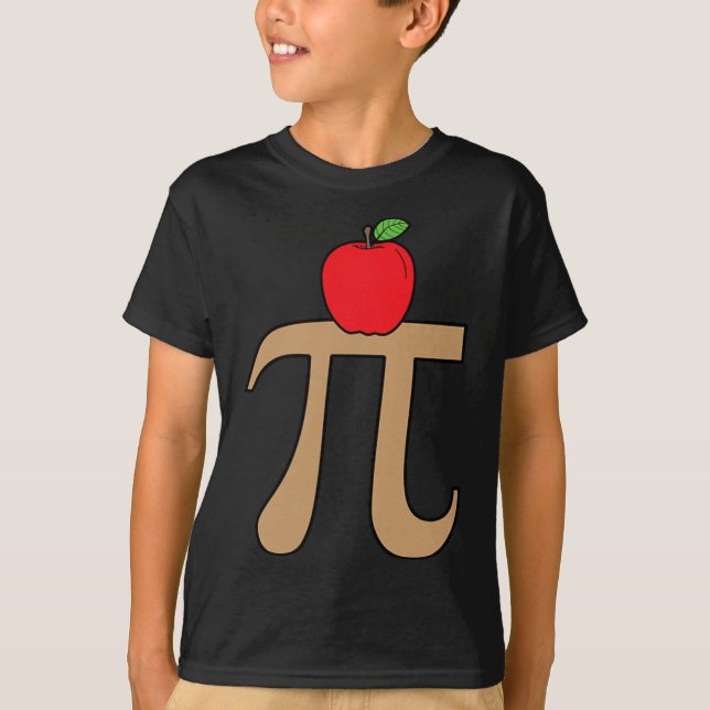 Apple Pie Pi Math Pun T-Shirt (Vorderseite)