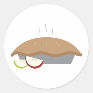 Apple Pie Runder Aufkleber