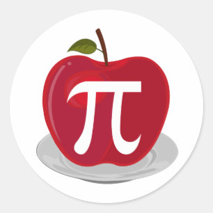 Apple Pie Runder Aufkleber