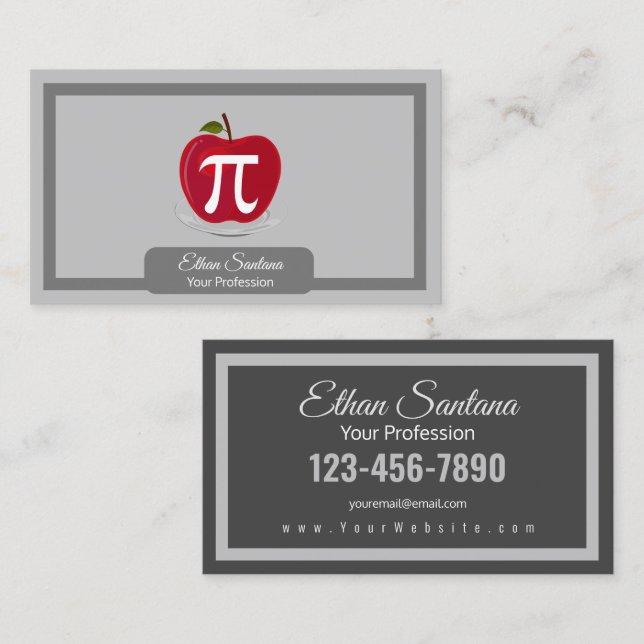 Apple Pie Visitenkarte (Vorne/Hinten)