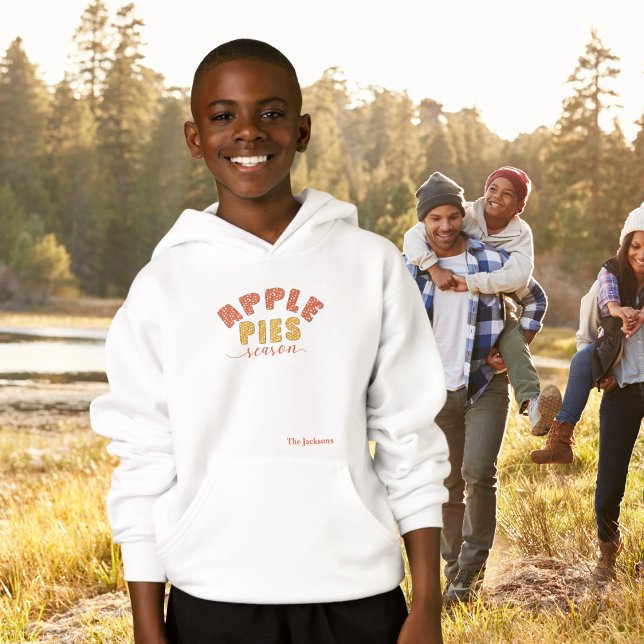 Apple Pies Season Vibes Personalize Name Hoodie (Von Creator hochgeladen)