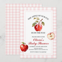 Apple Pink Bow vornehme Coquette Babyparty