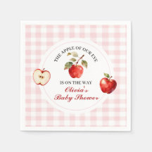 Apple Pink Schleife vornehme Coquette Baby Shower