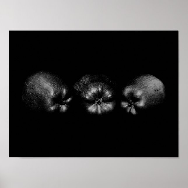 Apple Portrait Kunst, Dichtung und Musik Poster (Vorne)