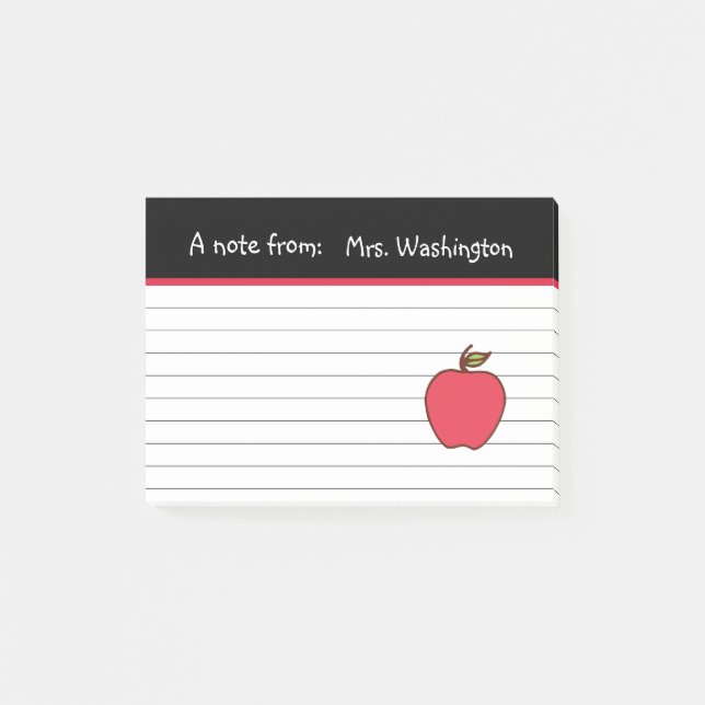 Apple-Post für Custom-Lehrer - Notizen (Vorderseite)