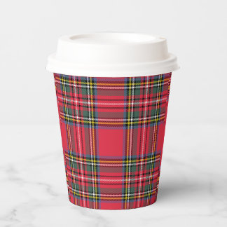 Apple Red Kariert Paper Cups Pappbecher