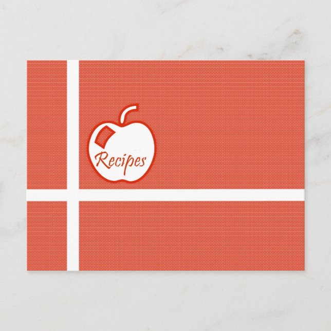 Apple Rezept Postkarte (Vorderseite)