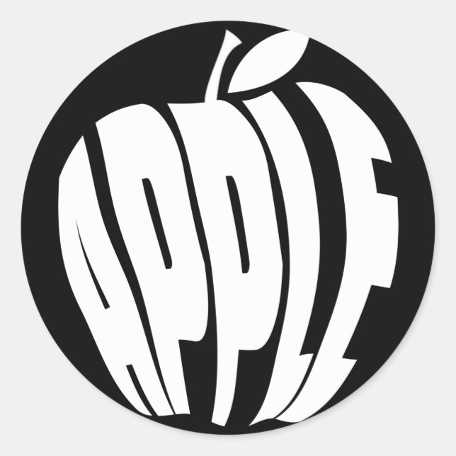 APPLE RUNDER AUFKLEBER (Vorderseite)