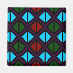 "Apple-Scheibe" Magnet - lila/Aqua