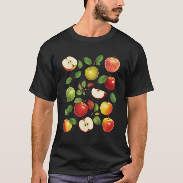 Apple Sorten Verschiedene Arten Apple Picker Apple T-Shirt (Vorderseite)