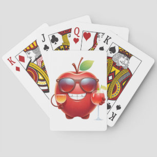 Apple Spaß fröhliche Urlaub Tropischen Drink Party Spielkarten