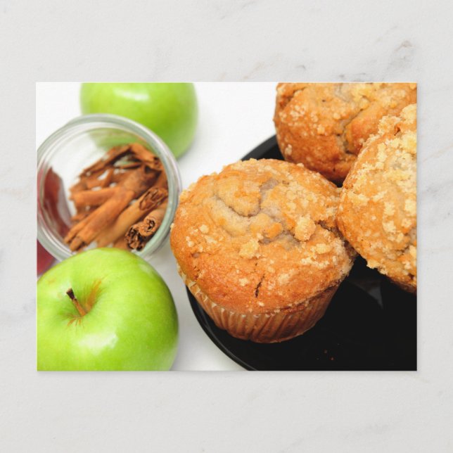 Apple Spice Muffins Postkarte (Vorderseite)