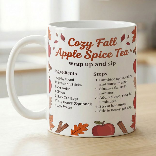 Apple Spice Tea Recipe Fall Kitchen Kaffeetasse (Von Creator hochgeladen)