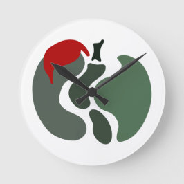 Apple Splitting Runde Wanduhr