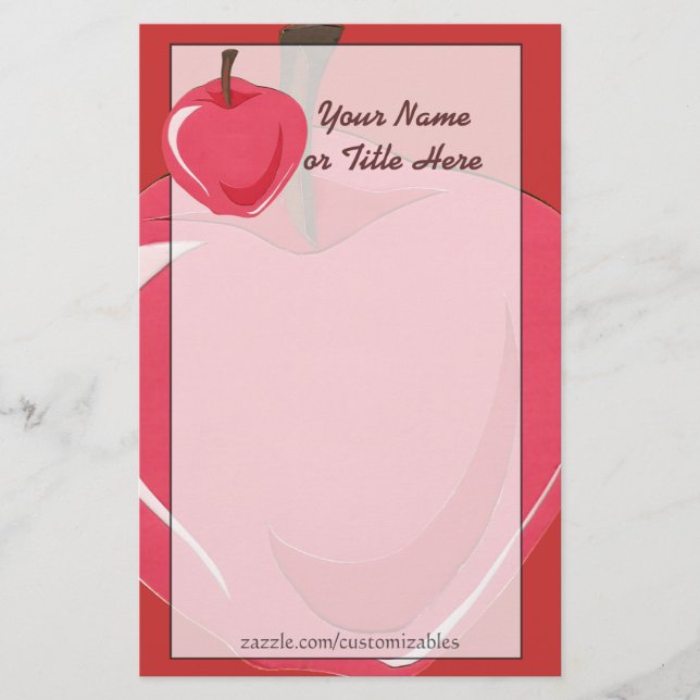 Apple Stationery Briefpapier (Vorderseite)