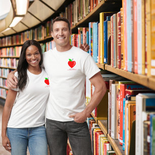 Apple Teach-Liebe Inspiriere Lehrerwertungsgeschen T-Shirt