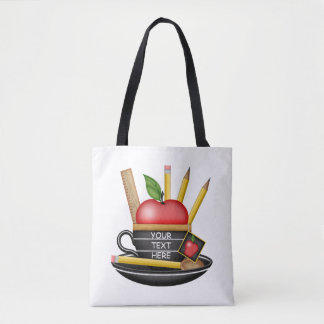 Apple Teacup Custom Tasche des Lehrers
