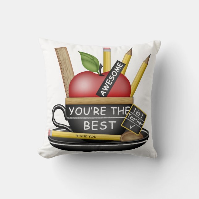 Apple Teacup Pillow des Lehrers Kissen (Vorderseite)