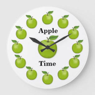 Apple Time, Granny Smith Große Wanduhr