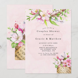 Apple Tree Blüten Musik Paare Dusche lädt ein