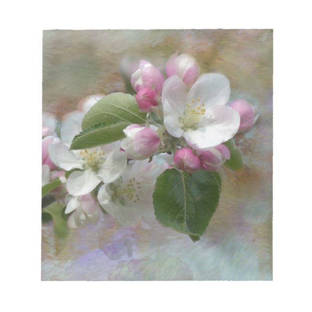 Apple Tree Blüten Notizblock (Vorderseite)
