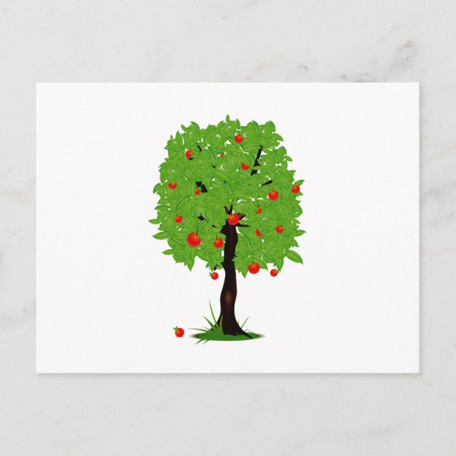 Apple Tree Ecology Design Postkarte (Vorderseite)