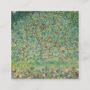 Apple Tree Gustav Klimt Quadratische Visitenkarte