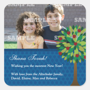 Apple Tree Rosh Hashanah Sticker