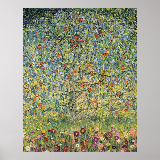 Apple Tree von Gustav Klimt Poster (Vorne)
