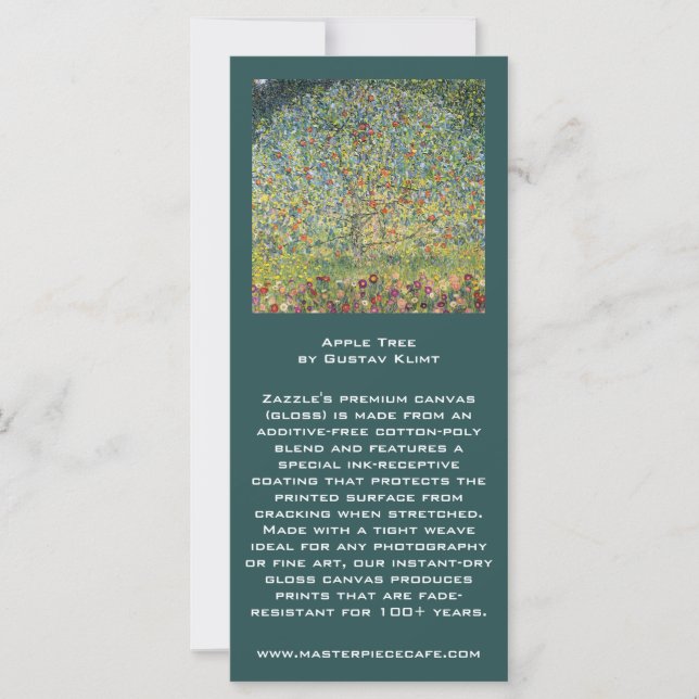 Apple Tree von Gustav Klimt, Vintager Jugendstil (Vorderseite)