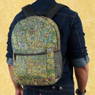 Apple Tree von Gustav Klimt, Vintager Jugendstil Bedruckter Rucksack