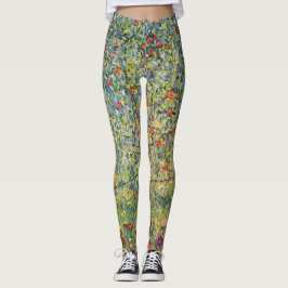 Apple Tree von Gustav Klimt, Vintager Jugendstil Leggings