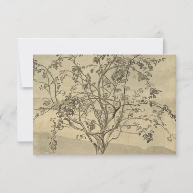 Apple Tree (Watercolor Art) (von Nicholas Roerich) Karte (Vorderseite)