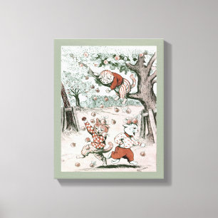 Apple Trees & Cats, Louis Wain Leinwanddruck