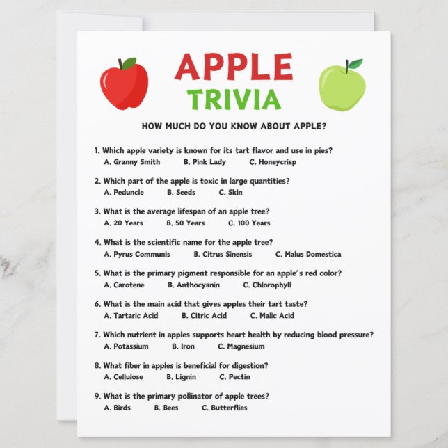 Apple Trivia Game (Vorderseite)