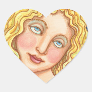 APPLE UND EVE FOLK ART STICKERS HERZ SHEED