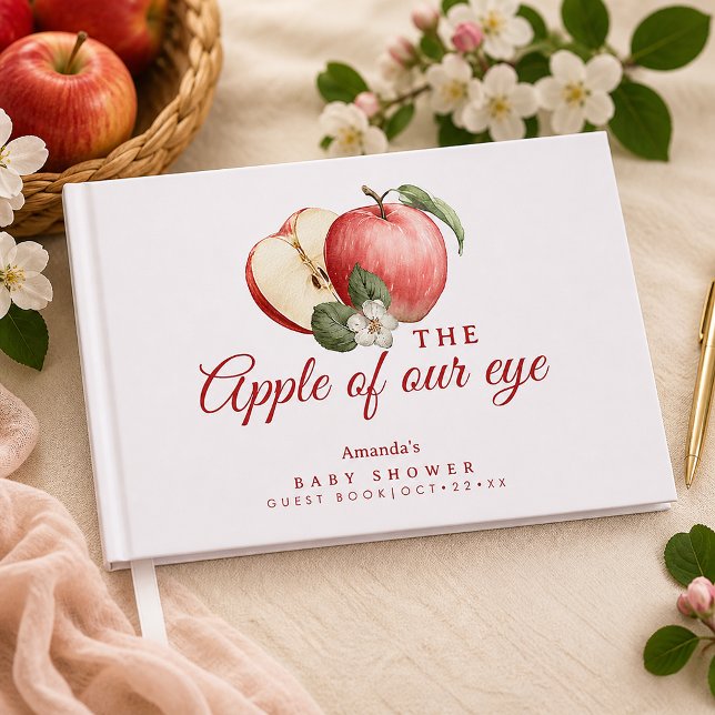 Apple Unser Eye Baby Shower Gästebuch (Baby Shower Guest Book)