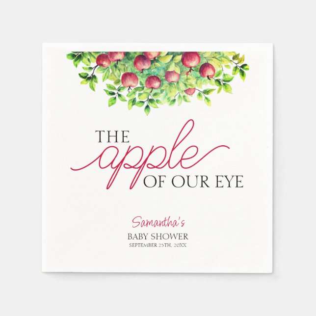 Apple Unser Eye Fall Baby Duschpapier Napkin Serviette (Vorderseite)