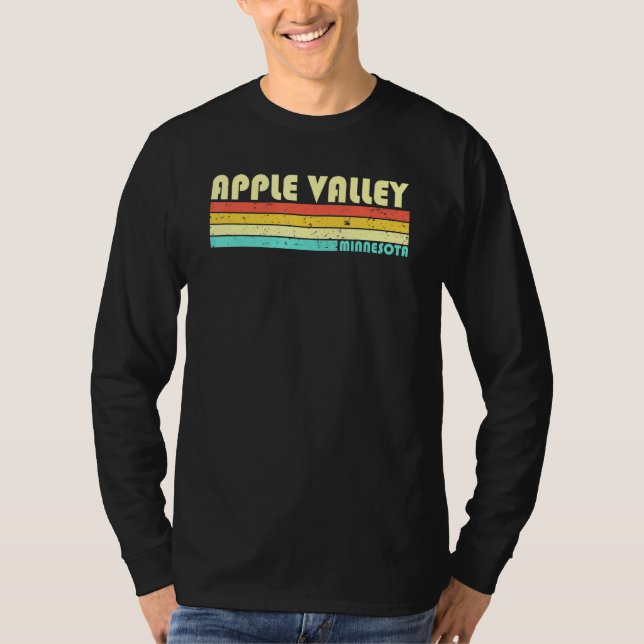 Apple Valley Mn Minnesota City Zuhause Roots Retro T-Shirt (Vorderseite)