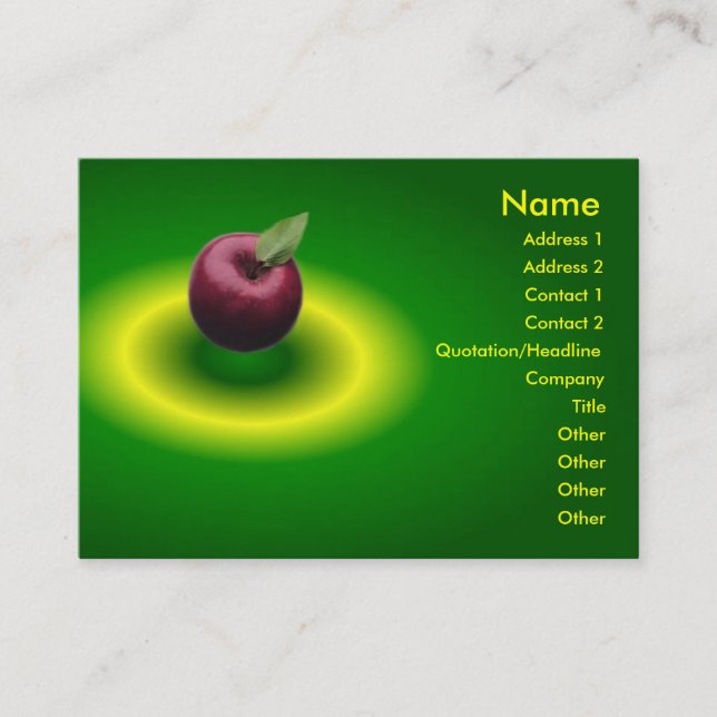 Apple-Visitenkarte Visitenkarte (Vorderseite)