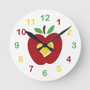 Apple Wall Clock Runde Wanduhr