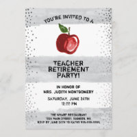 Apple Wasserfarben-Graustreifen für Lehrer