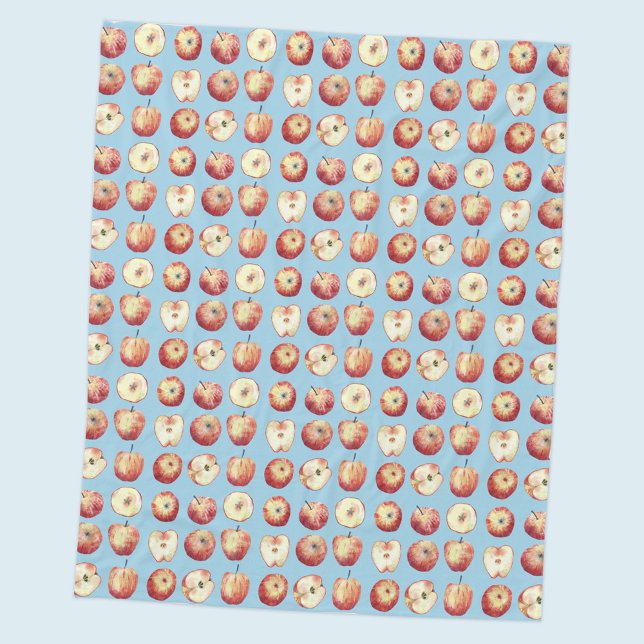 Apple Watercolor Fleecedecke (Von Creator hochgeladen)
