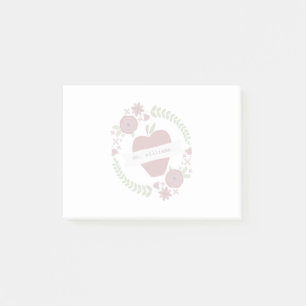 Apple winden Lehrer Post-it Klebezettel